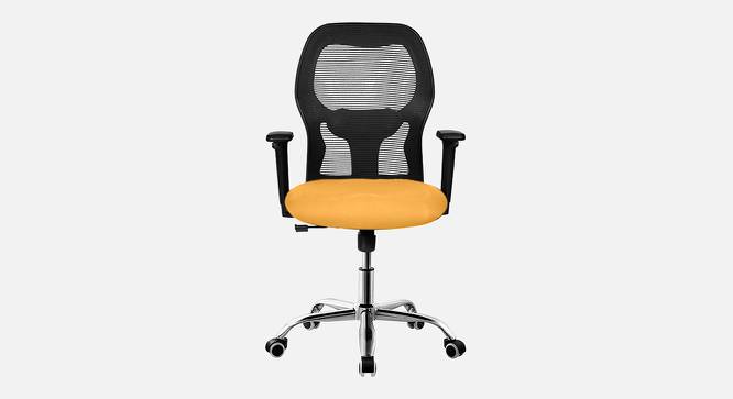 Vega Breathable Mesh Ergonomic ChairWithout Headrest  in Orange Colour (Yellow) by Urban Ladder - Front View Design 1 - 829534