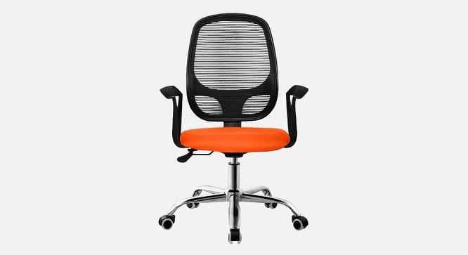 Zen Breathable Mesh Ergonomic Chair in Orange Colour (Orange) by Urban Ladder - Front View Design 1 - 829543
