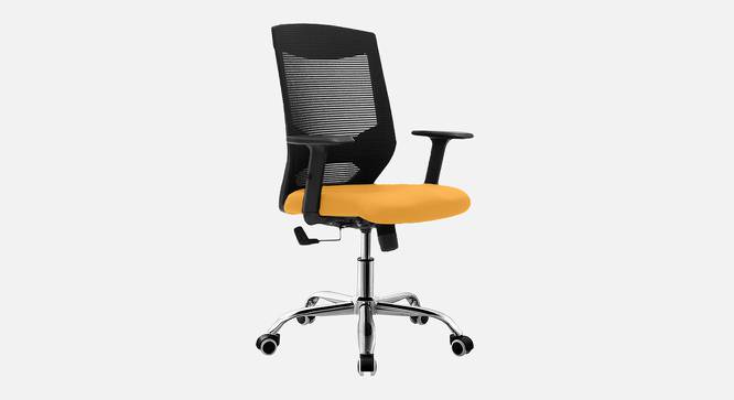 Sento Breathable Mesh Ergonomic Chair in Orange Colour (Yellow) by Urban Ladder - Design 1 Side View - 829552