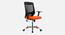 Sento Breathable Mesh Ergonomic Chair in Orange Colour (Orange) by Urban Ladder - Design 1 Side View - 829553