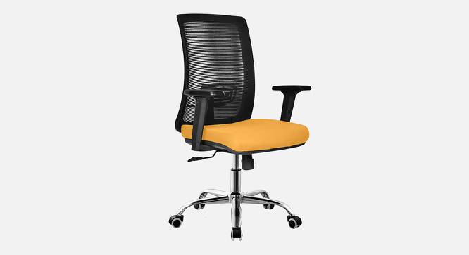 Terrace Breathable Mesh Ergonomic Chair in Orange Colour (Yellow) by Urban Ladder - Design 1 Side View - 829558