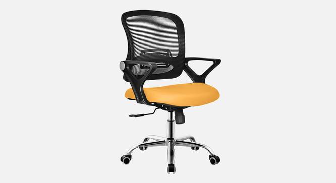 Tessa Breathable Mesh Ergonomic Chair in Orange Colour (Yellow) by Urban Ladder - Design 1 Side View - 829560