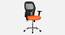 Vega Breathable Mesh Ergonomic ChairWithout Headrest  in Orange Colour (Orange) by Urban Ladder - Design 1 Side View - 829569