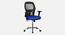 Vega Breathable Mesh Ergonomic ChairWithout Headrest  in Orange Colour (Blue) by Urban Ladder - Design 1 Side View - 829608