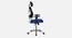 Viva Breathable Mesh Ergonomic Chair With Headrest  in Orange Colour (Blue) by Urban Ladder - Ground View Design 1 - 829616