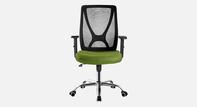 Aqua Breathable Mesh Ergonomic Chair in Orange Colour (Green) by Urban Ladder - Front View Design 1 - 829651