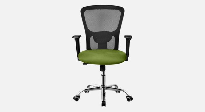 Etios Breathable Mesh Ergonomic Chair Without Headrest in Orange Colour (Green) by Urban Ladder - Front View Design 1 - 829656