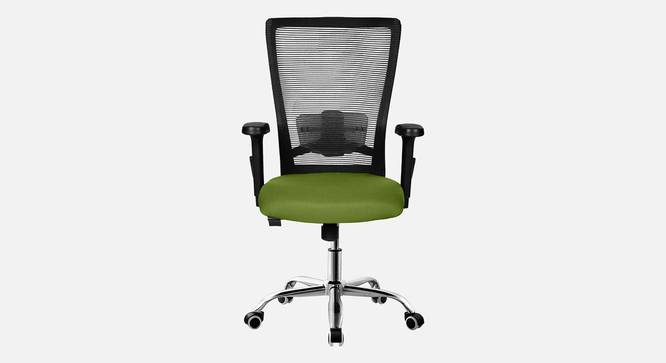 Mica Breathable Mesh Ergonomic Chair in Orange Colour (Green) by Urban Ladder - Front View Design 1 - 829661