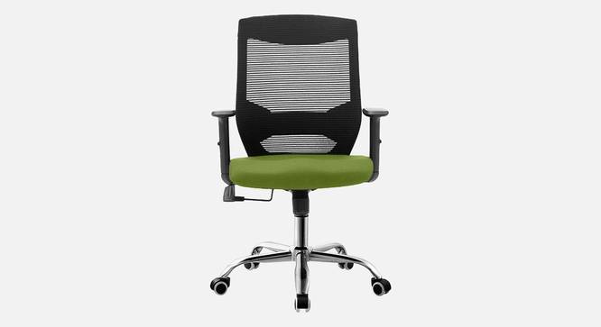 Sento Breathable Mesh Ergonomic Chair in Orange Colour (Green) by Urban Ladder - Front View Design 1 - 829665