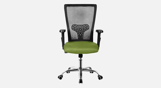 Spam Breathable Mesh Ergonomic Chair Without Headrest in Orange Colour (Green) by Urban Ladder - Front View Design 1 - 829668