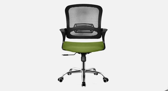 Tessa Breathable Mesh Ergonomic Chair in Orange Colour (Green) by Urban Ladder - Front View Design 1 - 829672