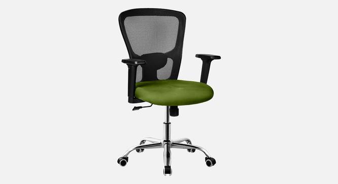 Etios Breathable Mesh Ergonomic Chair Without Headrest in Orange Colour (Green) by Urban Ladder - Design 1 Side View - 829682