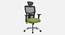 Neo Breathable Mesh Ergonomic Chair in Orange Colour (Green) by Urban Ladder - Design 1 Side View - 829686