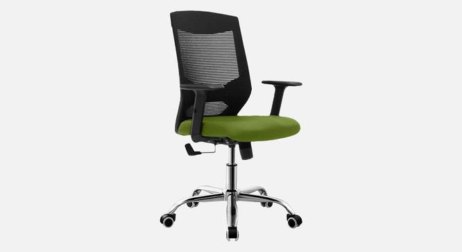 Sento Breathable Mesh Ergonomic Chair in Orange Colour (Green) by Urban Ladder - Design 1 Side View - 829687