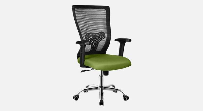 Spam Breathable Mesh Ergonomic Chair Without Headrest in Orange Colour (Green) by Urban Ladder - Design 1 Side View - 829689