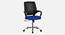 Wave Breathable Mesh Ergonomic Chair in Orange Colour (Blue) by Urban Ladder - Design 1 Side View - 829692