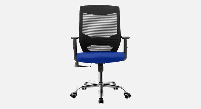 Sento Breathable Mesh Ergonomic Chair in Orange Colour (Blue) by Urban Ladder - Front View Design 1 - 829750