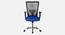 Spam Breathable Mesh Ergonomic Chair Without Headrest in Orange Colour (Blue) by Urban Ladder - Front View Design 1 - 829753