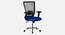 Mica Breathable Mesh Ergonomic Chair in Orange Colour (Blue) by Urban Ladder - Design 1 Side View - 829768