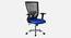 Spam Breathable Mesh Ergonomic Chair Without Headrest in Orange Colour (Blue) by Urban Ladder - Design 1 Side View - 829771