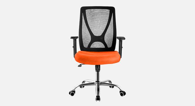 Aqua Breathable Mesh Ergonomic Chair in Orange Colour (Orange) by Urban Ladder - Front View Design 1 - 829811