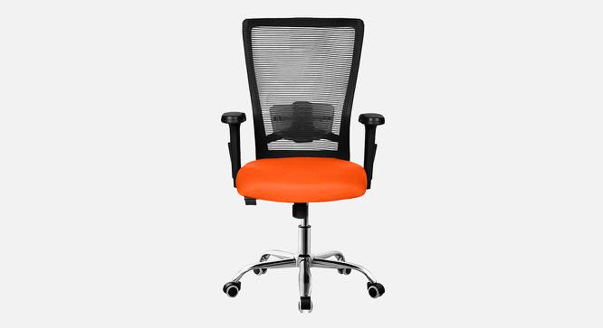 Mica Breathable Mesh Ergonomic Chair in Orange Colour (Orange) by Urban Ladder - Front View Design 1 - 829817