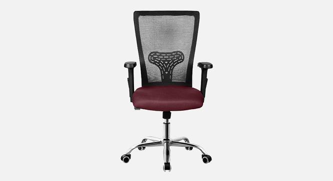 Spam Breathable Mesh Ergonomic Chair Without Headrest in Orange Colour (Maroon) by Urban Ladder - Front View Design 1 - 829818