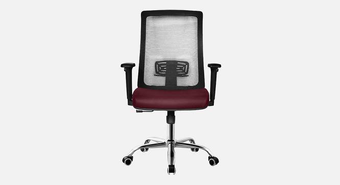 Terrace Breathable Mesh Ergonomic Chair in Orange Colour (Maroon) by Urban Ladder - Front View Design 1 - 829819