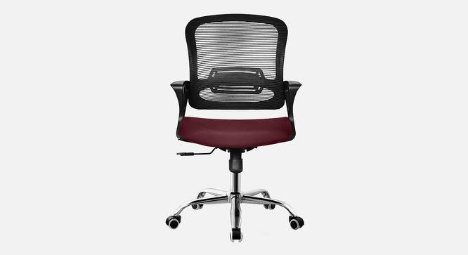 Tessa Breathable Mesh Ergonomic Chair in Orange Colour (Maroon) by Urban Ladder - Front View Design 1 - 829820