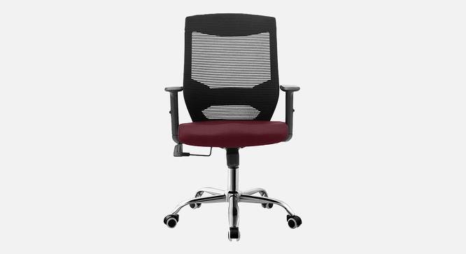 Sento Breathable Mesh Ergonomic Chair in Orange Colour (Maroon) by Urban Ladder - Front View Design 1 - 829882