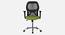 Viva Breathable Mesh Ergonomic Chair Without Headrest in Orange Colour (Green) by Urban Ladder - Front View Design 1 - 829894
