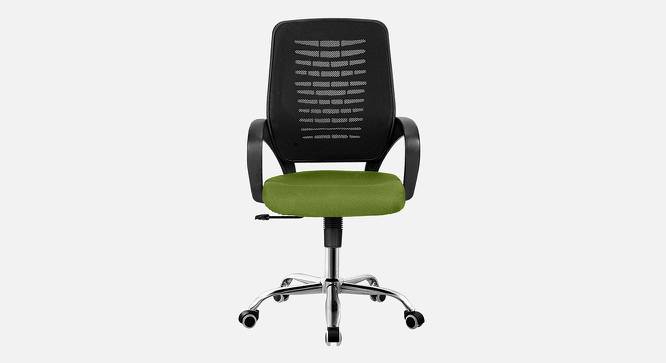 Wave Breathable Mesh Ergonomic Chair in Orange Colour (Green) by Urban Ladder - Front View Design 1 - 829896