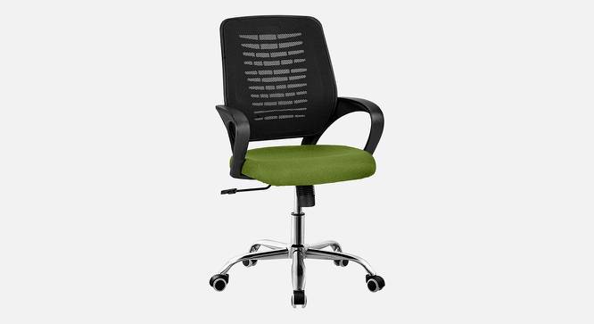 Wave Breathable Mesh Ergonomic Chair in Orange Colour (Green) by Urban Ladder - Design 1 Side View - 829929
