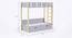 Pine Tree Bunk Bed with Drawer Storage - Grey (Grey, Grey Finish) by Urban Ladder - Design 1 Dimension - 830073