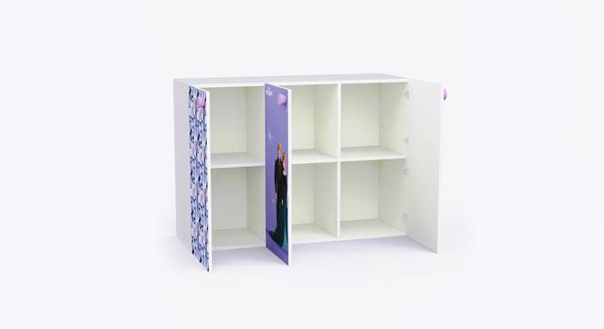 Frozen Three Door Cabinet Storage-White (White, White Finish) by Urban Ladder - Design 1 Side View - 830077