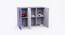 Frozen Three Door Cabinet Storage-Grey (Grey, Grey Finish) by Urban Ladder - Ground View Design 1 - 830096