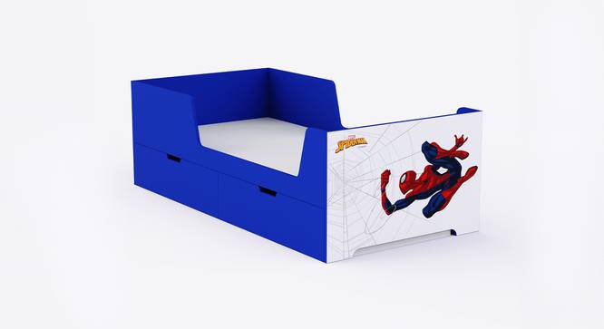 Dreampod Spiderman Bed with Drawer Storage -Blue (Blue) by Urban Ladder - Design 1 Side View - 830132