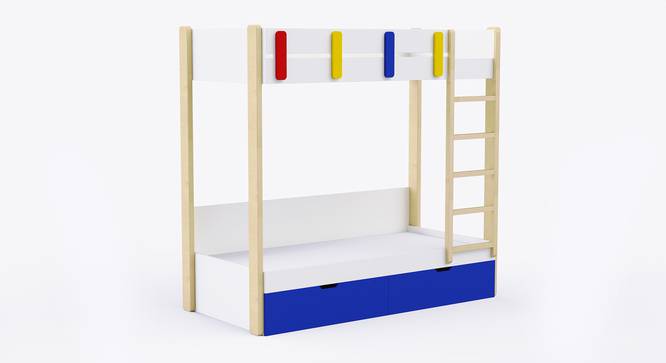 Pine  Tree Bunk Bed with Drawer Storage - White (White, White Finish) by Urban Ladder - Design 1 Side View - 830164