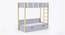 Pine Tree Bunk Bed with Drawer Storage - Grey (Grey, Grey Finish) by Urban Ladder - Design 1 Side View - 830166
