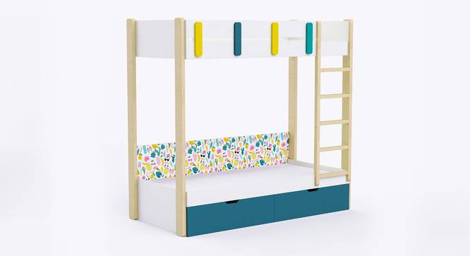 Pine Tree Bunk Bed with Drawer Storage -White (White, White Finish) by Urban Ladder - Front View Design 1 - 830234