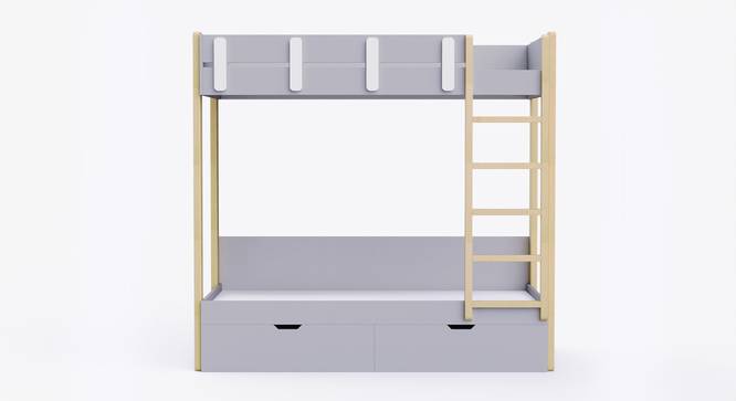 Pine Tree Bunk Bed with Drawer Storage - Grey (Grey, Grey Finish) by Urban Ladder - Front View Design 1 - 830246