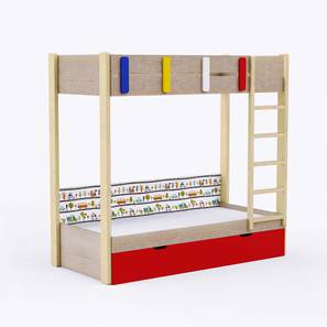 All New Arrivals Design Engineered Wood Bunk Bed in Oak Colour