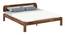 Sleigh Solid Wood Non Storage Bed (King Bed Size, PROVINCIAL TEAK Finish) by Urban Ladder - - 
