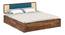Boho Bliss Solid Wood Storage Bed (King Bed Size, PROVINCIAL TEAK Finish) by Urban Ladder - - 