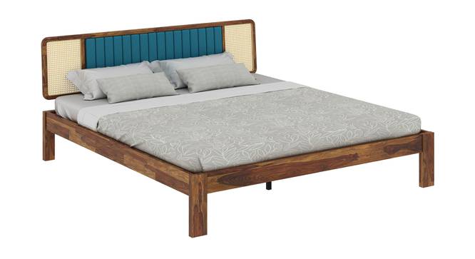 Boho Bliss Solid Wood Non Storage Bed (King Bed Size, PROVINCIAL TEAK Finish) by Urban Ladder - - 