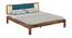 Boho Bliss Solid Wood Non Storage Bed (King Bed Size, PROVINCIAL TEAK Finish) by Urban Ladder - - 
