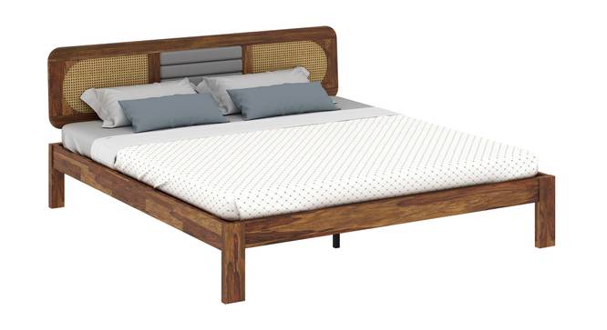 Oasis Ratan Solid Wood Non Storage Bed (King Bed Size, PROVINCIAL TEAK Finish) by Urban Ladder - - 