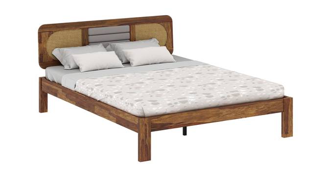 Oasis Ratan Solid Wood Non Storage Bed (Queen Bed Size, PROVINCIAL TEAK Finish) by Urban Ladder - - 