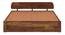 Sleigh Solid Wood Storage Bed (King Bed Size, Box Storage Type, PROVINCIAL TEAK Finish) by Urban Ladder - - 