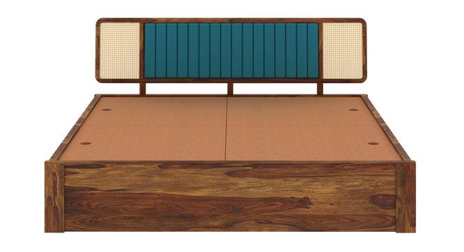 Boho Bliss Solid Wood Storage Bed (King Bed Size, Box Storage Type, PROVINCIAL TEAK Finish) by Urban Ladder - - 